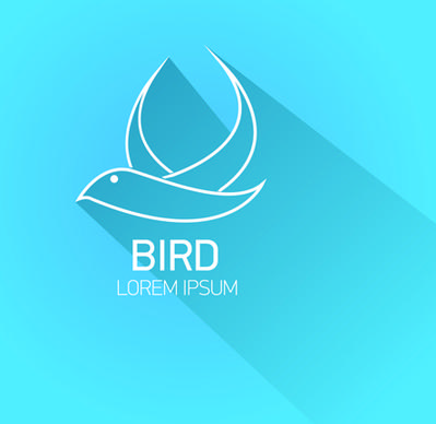 classic bird logo design elements vector