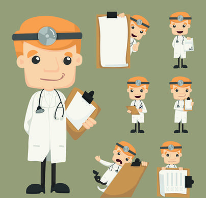 funny doctor character vectors graphics