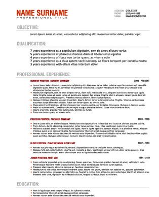 creative resume template design vector