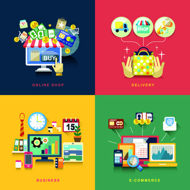 flat infographics icons creative vector