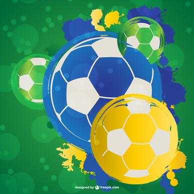 2014 brazil world football tournament vector background