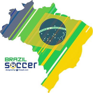 2014 brazil world football tournament vector background