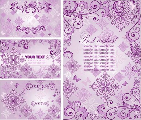 elegant ornaments floral background vector