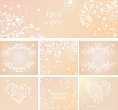 elegant ornaments floral background vector