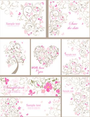 elegant ornaments floral background vector