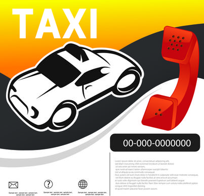 car advertising poster template design vector