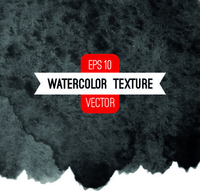 black ink water background set vector