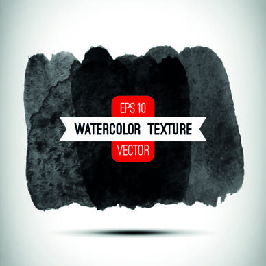 black ink water background set vector