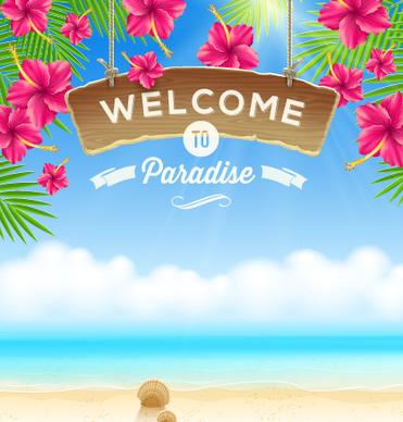 refreshing summer time vector background