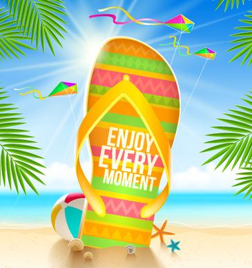 refreshing summer time vector background