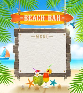 refreshing summer time vector background