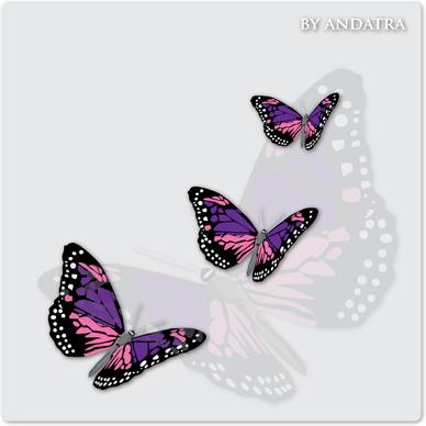 charming butterflies with butterfly background vector graphics