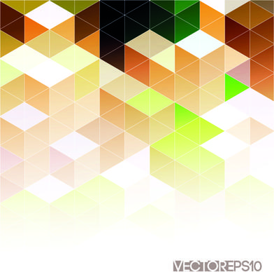 bright triangles pattern vector background