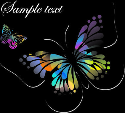 beautiful floral butterfly creative background art