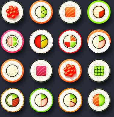 set of best food icons vectors graphics