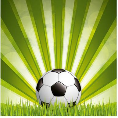 green style soccer background vector