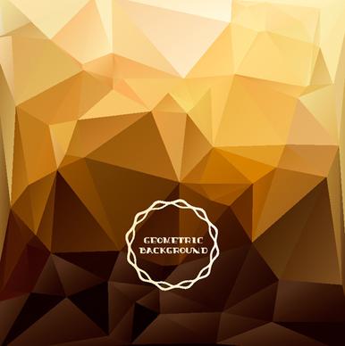 shiny geometric shapes embossment background vector