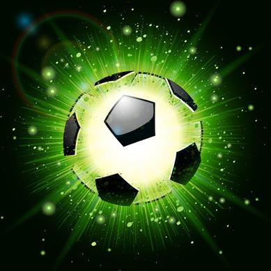 shiny football background vector