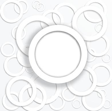 white circle background design vector