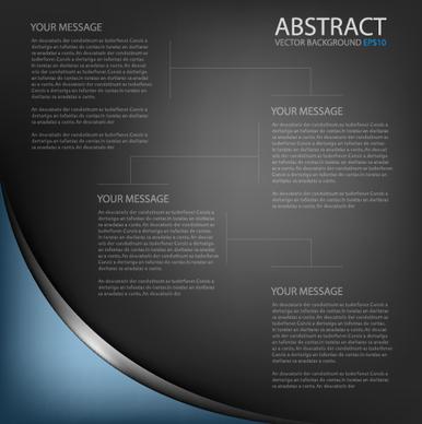 black style business template background