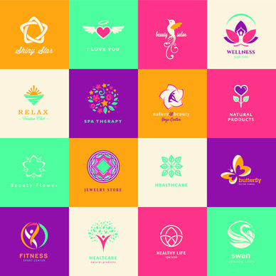 creative medical and healthcare logos vector set