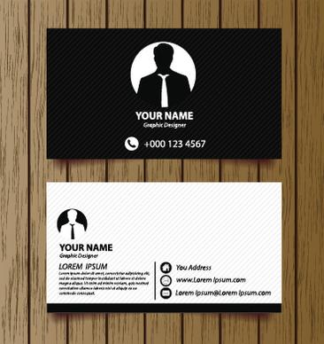 classic modern business cards vector