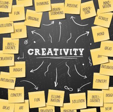 creativity school design vector background