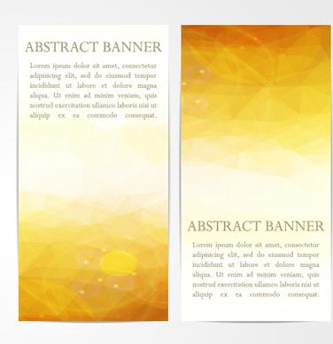 abstract geometric shapes vertical banners vector