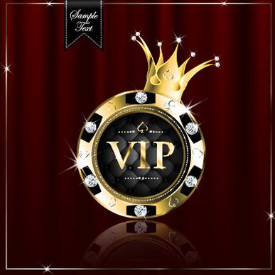 luxury diamond vip royal background vector