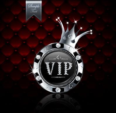 luxury diamond vip royal background vector