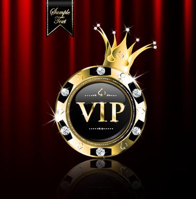 luxury diamond vip royal background vector