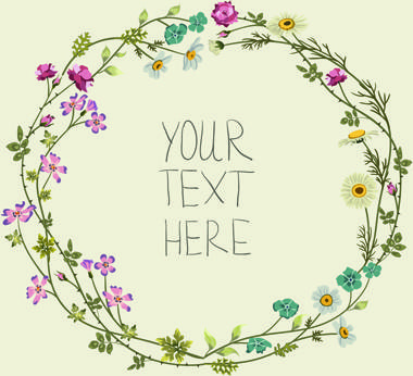 beautiful flower frames with vintage background