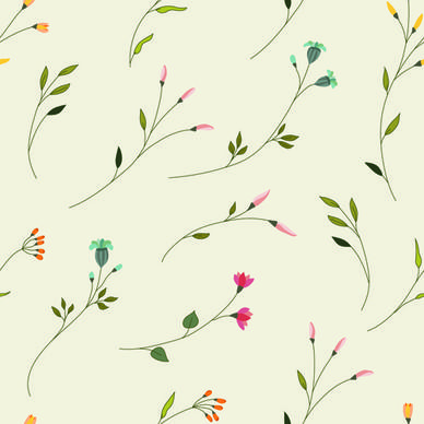 elegant floral pattern vector set