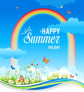 summer holiday natural background art