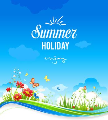 summer holiday natural background art