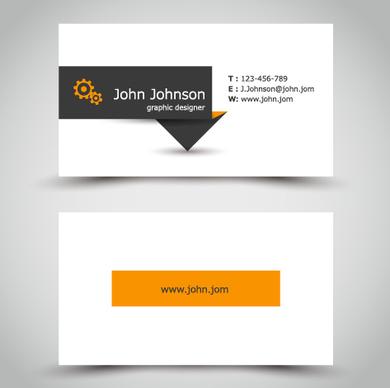 yellow style business cards anyway surface template vector