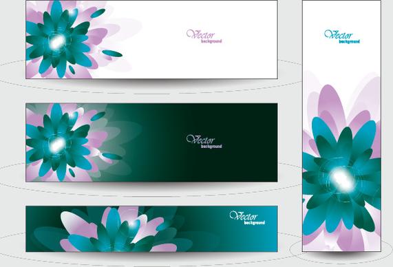 elegant web banner design vector