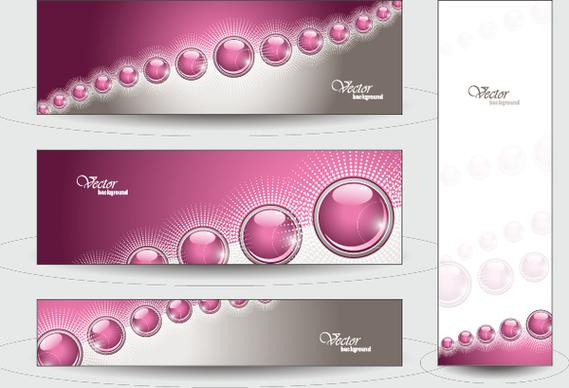 elegant web banner design vector