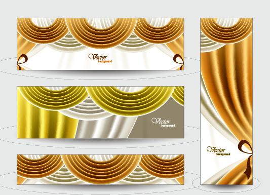 elegant web banner design vector