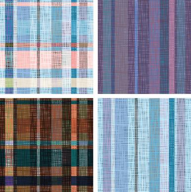 fabric seamless patterns design set