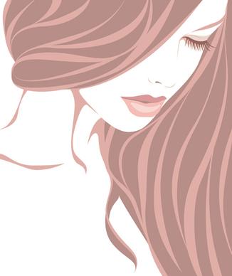 fashion woman abstract design vector