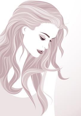 fashion woman abstract design vector