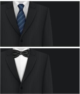 creative suit with business cards vector set