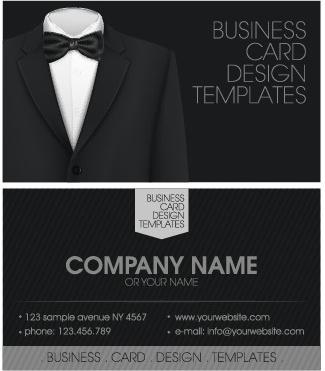 creative suit with business cards vector set