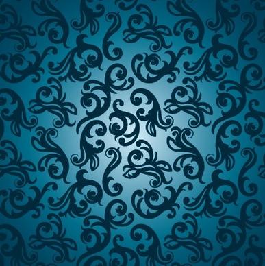 floral ornate pattern vector