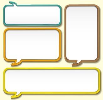 creative speech bubble for your text design vector