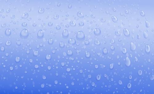 transparent water drops design background vector