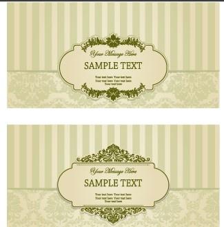 vintage frame with ornate background vector