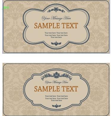 vintage frame with ornate background vector