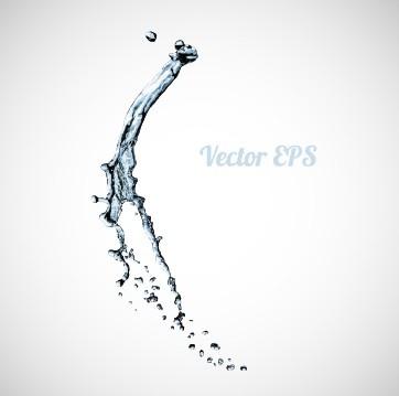 splashes of water creative background vector